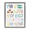 Stupell Industries Kid's Counting Animals Floating Frame, design by Carla Daly